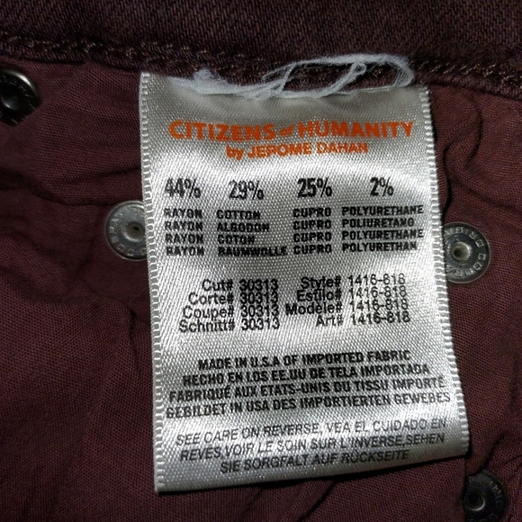 Citizens of Humanity Rocket slick high rise skinny jeans size 28 - Picture 6 of 10